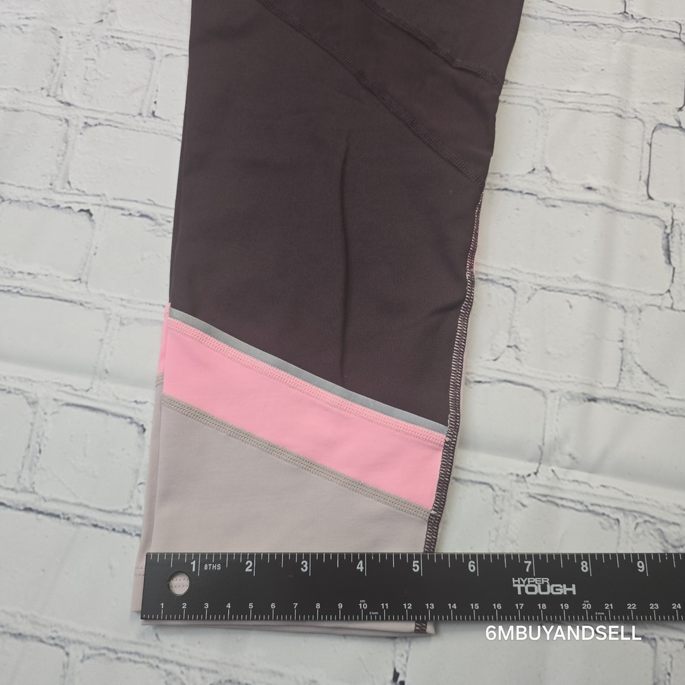 Calvin Klein Performance Womens XL Purple Colorblock Wicking Leggings PF8P9533 - Picture 10 of 11